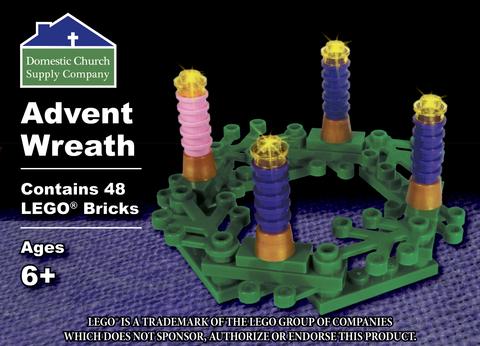 Advent Wreath Lego Bricks