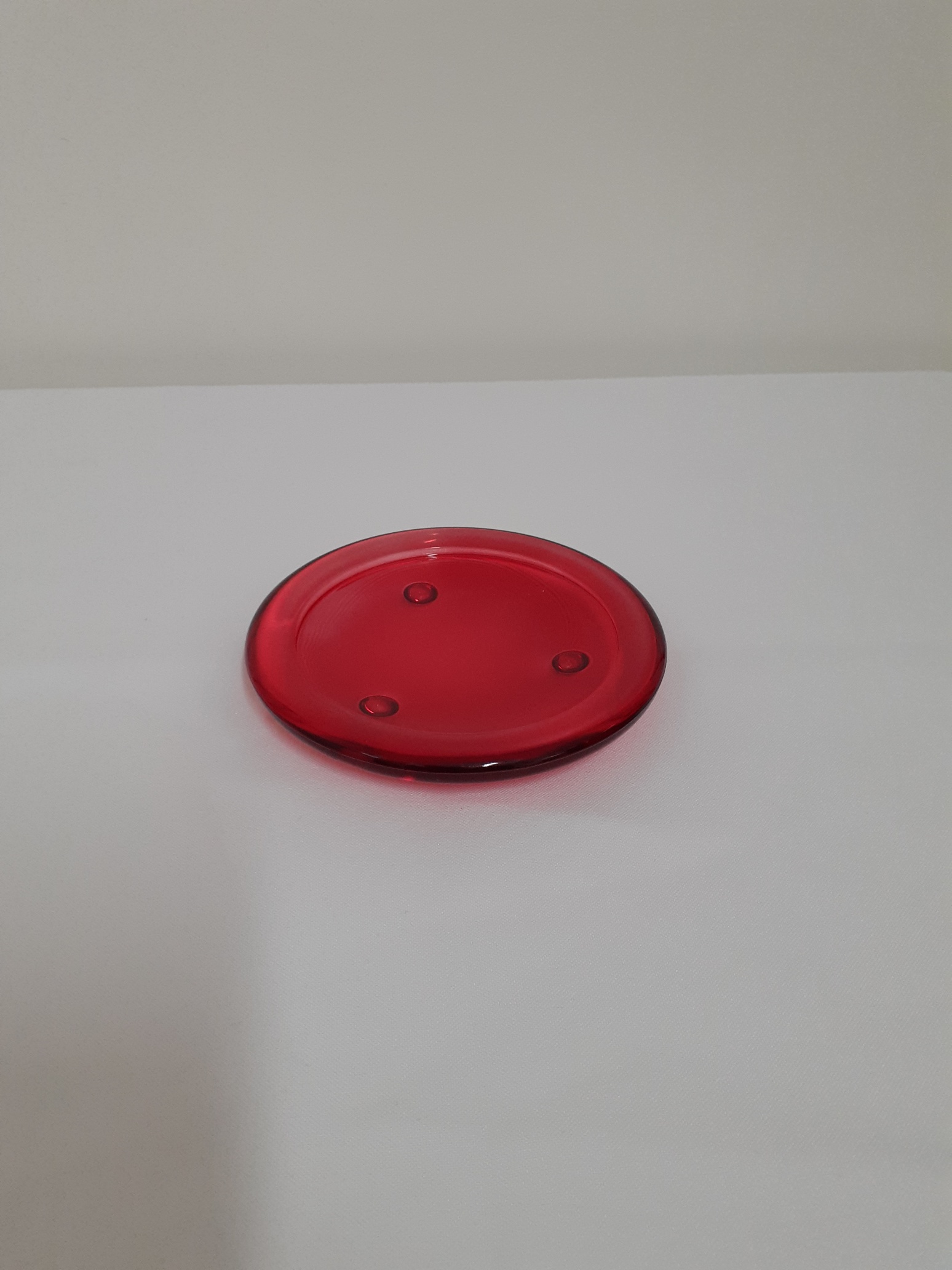 Glass_Red_Saucer_Candle_Holder